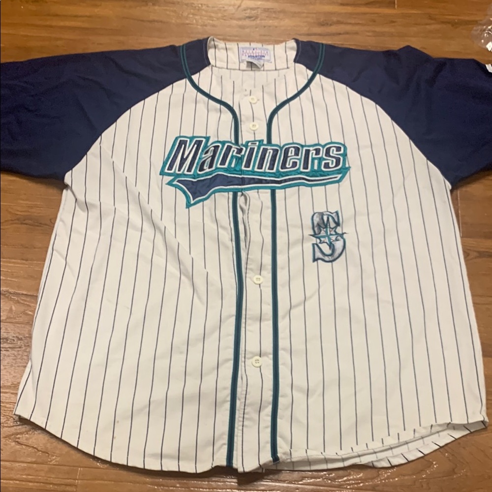 Vintage Seattle Mariners Starter Pinstripe Baseball Jersey